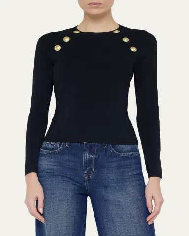 L'Agence Gretchen Crewneck Pullover | Thumbnail 5