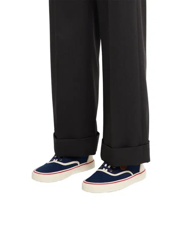Men 's Nojoke Canvas Leather VLogo Low-Top Sneakers