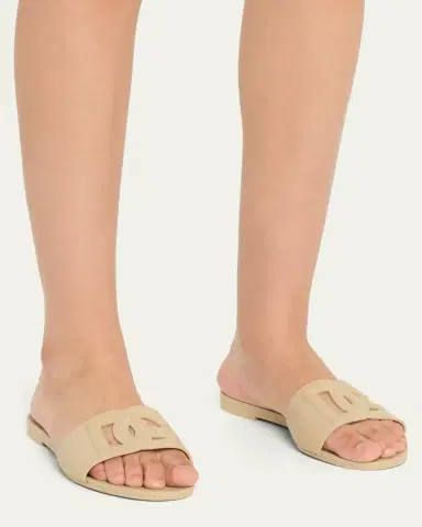 Dolce & Gabbana Cut-Out DG Rubber Sandals | Thumbnail 2