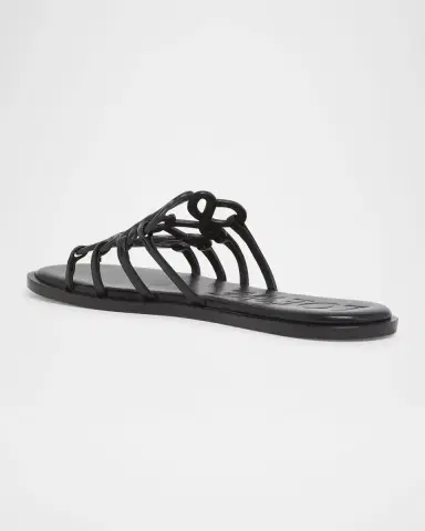 LOEWE Petal Leather Anagram Slide Sandals | Thumbnail 2 LOEWE Petal Leather Anagram Slide Sandals | Thumbnail 2