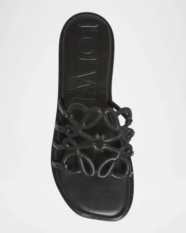 LOEWE Petal Leather Anagram Slide Sandals | Thumbnail 5 LOEWE Petal Leather Anagram Slide Sandals | Thumbnail 5