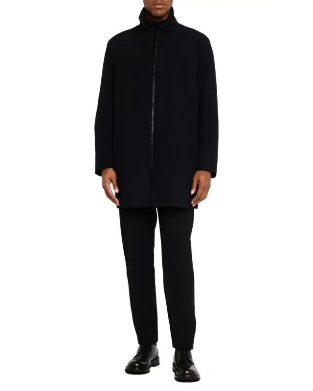 Men 's Crepe Wool Topcoat