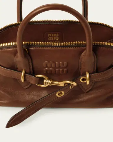 Miu Miu Aventure Medium Nappa Leather Top-Handle Bag | Thumbnail 4 Miu Miu Aventure Medium Nappa Leather Top-Handle Bag | Thumbnail 4