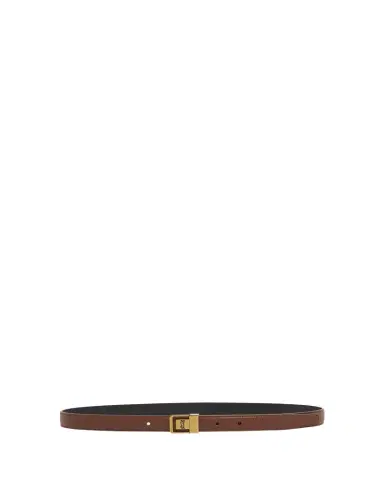 Saint Laurent YSL Buckled Grainy Leather Belt | Thumbnail 1