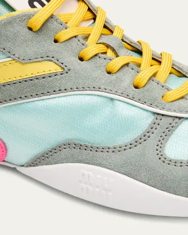 Miu Miu Colorblock Nylon Tech Runner Sneakers | Thumbnail 9