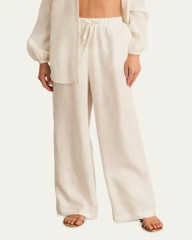 Aqua Blu Australia Linen Resort Pants | Thumbnail 4