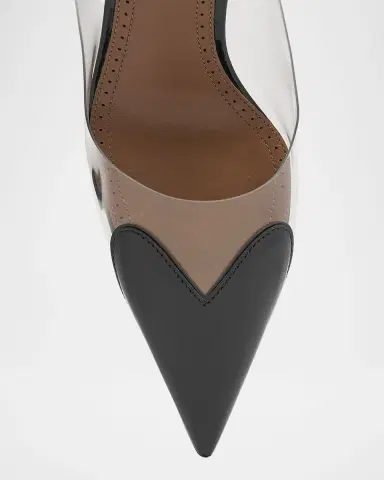 Alaïa Coeur Clear Patent Heart-Toe Slingback Pumps | Thumbnail 2