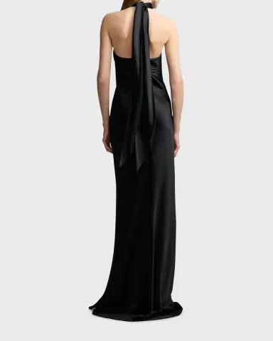Ralph Lauren Collection Chilton Stretch Satin Evening Dress | Thumbnail 2