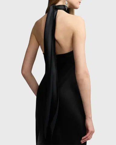 Ralph Lauren Collection Chilton Stretch Satin Evening Dress | Thumbnail 4