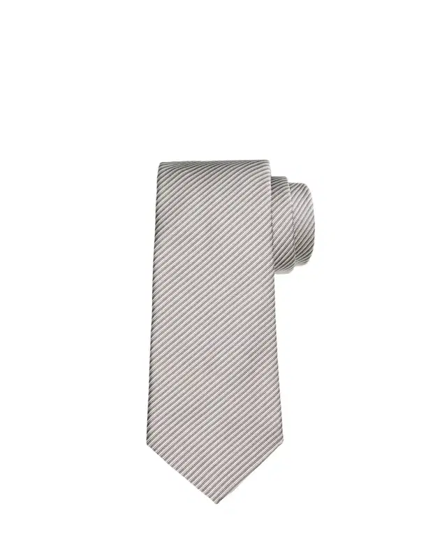 Men's Micro-Stripe Silk and Cotton Tie