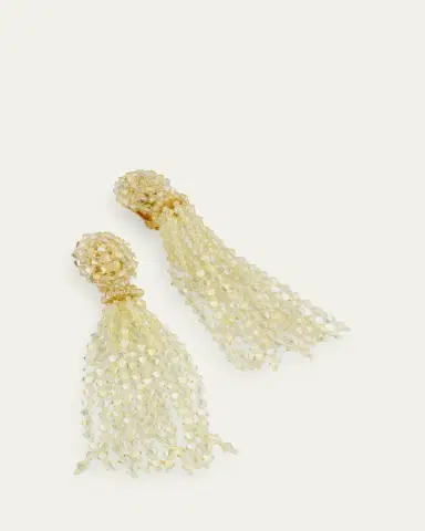 Oscar de la Renta Long Tassel Earrings | Thumbnail 3 Oscar de la Renta Long Tassel Earrings | Thumbnail 3