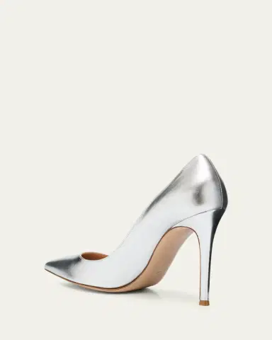 Gianvito Rossi 105mm Gianvito Metallic Leather Pumps | Thumbnail 4
