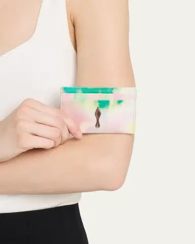 Christian Louboutin Bettina Card Holder in Tie Dye Leather | Thumbnail 2 Christian Louboutin Bettina Card Holder in Tie Dye Leather | Thumbnail 2