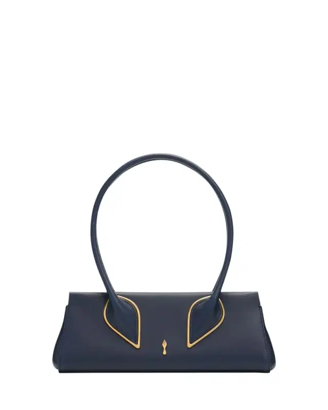 Christian Louboutin Venus Calf Leather Baguette Shoulder Bag