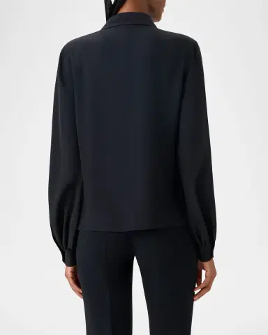 Akris Sequin Embellished Silk Crepe Blouse | Thumbnail 2