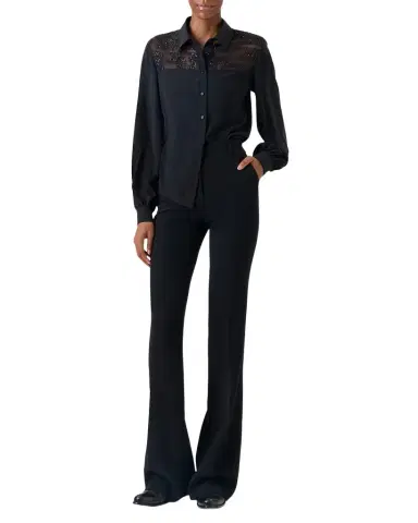 Akris Sequin Embellished Silk Crepe Blouse | Thumbnail 1