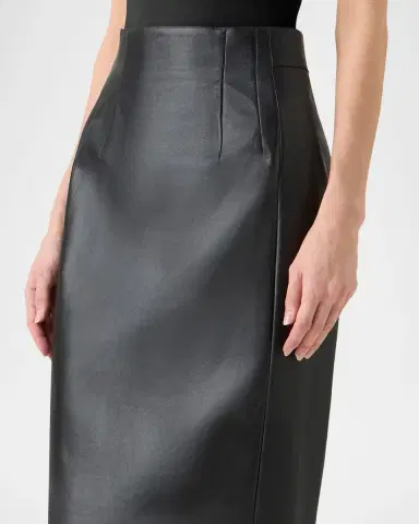 Akris Lamb Nappa Leather Pencil Skirt | Thumbnail 3 Akris Lamb Nappa Leather Pencil Skirt | Thumbnail 3