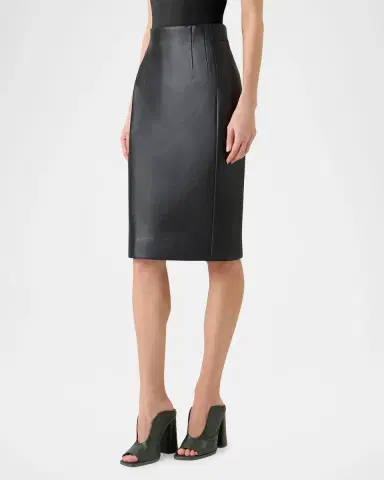 Akris Lamb Nappa Leather Pencil Skirt | Thumbnail 4 Akris Lamb Nappa Leather Pencil Skirt | Thumbnail 4