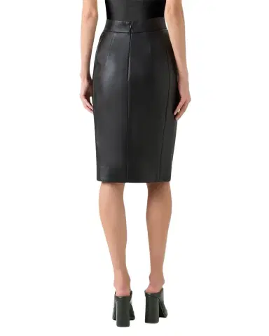 Akris Lamb Nappa Leather Pencil Skirt | Thumbnail 1 Akris Lamb Nappa Leather Pencil Skirt | Thumbnail 1