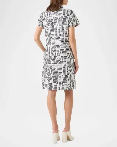 Akris Dance Movements Linen Toile Polo Dress | Thumbnail 2 Akris Dance Movements Linen Toile Polo Dress | Thumbnail 2