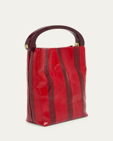 Dries Van Noten Striped Leather Top-Handle Bag | Thumbnail 3 Dries Van Noten Striped Leather Top-Handle Bag | Thumbnail 3