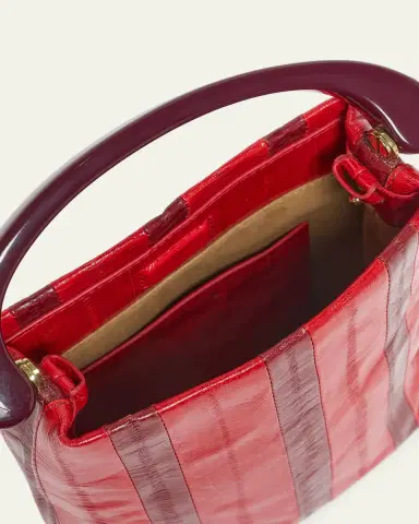 Dries Van Noten Striped Leather Top-Handle Bag | Thumbnail 4 Dries Van Noten Striped Leather Top-Handle Bag | Thumbnail 4