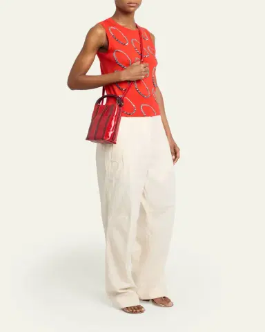Dries Van Noten Striped Leather Top-Handle Bag | Thumbnail 5 Dries Van Noten Striped Leather Top-Handle Bag | Thumbnail 5