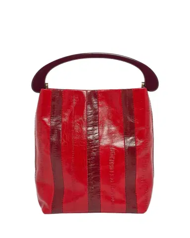Dries Van Noten Striped Leather Top-Handle Bag | Thumbnail 1 Dries Van Noten Striped Leather Top-Handle Bag | Thumbnail 1