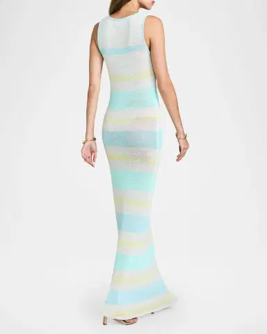 SEROYA Jasmine Striped Knit Maxi Dress | Thumbnail 2 SEROYA Jasmine Striped Knit Maxi Dress | Thumbnail 2