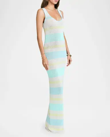 SEROYA Jasmine Striped Knit Maxi Dress | Thumbnail 5 SEROYA Jasmine Striped Knit Maxi Dress | Thumbnail 5