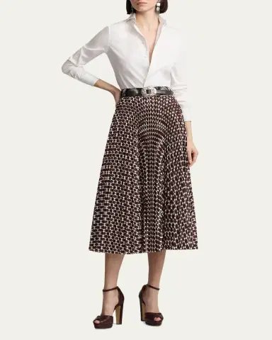 Ralph Lauren Collection Leather Cast Concho Belt | Thumbnail 2
