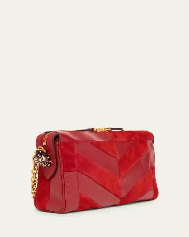 Valentino Garavani Panthea Small Patchwork Chevron Shoulder Bag | Thumbnail 3