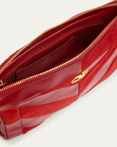 Valentino Garavani Panthea Small Patchwork Chevron Shoulder Bag | Thumbnail 4