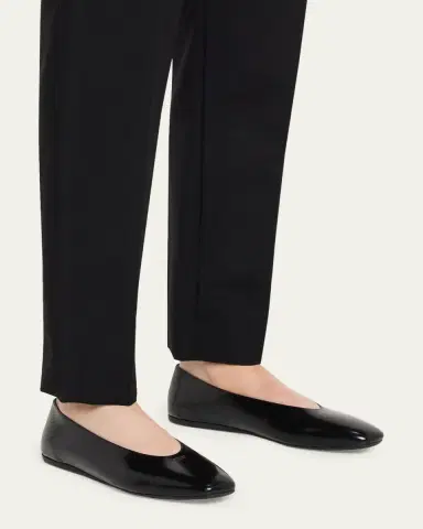 Prada Brushed Leather Ballerina Flats | Thumbnail 2 Prada Brushed Leather Ballerina Flats | Thumbnail 2