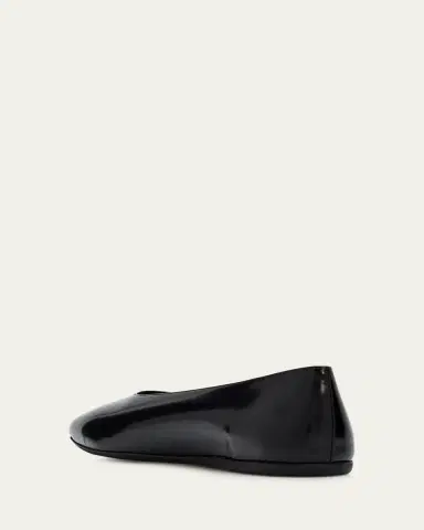 Prada Brushed Leather Ballerina Flats | Thumbnail 4 Prada Brushed Leather Ballerina Flats | Thumbnail 4