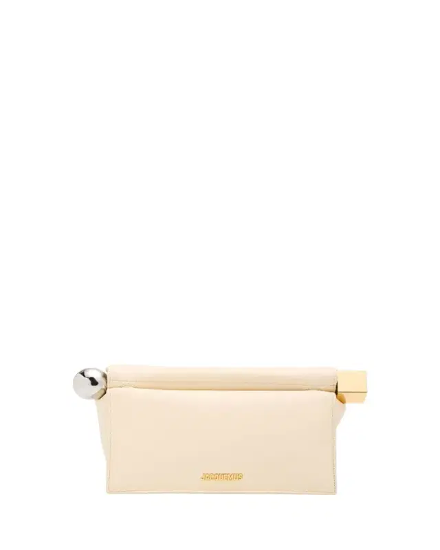 Jacquemus Ronde Carré Leather Clutch