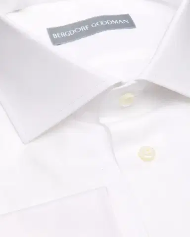 Bergdorf Goodman Men's Cotton Poplin Solid Dress Shirt | Thumbnail 2