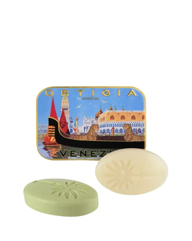 ORTIGIA Venezia City Bar Soap Tin, 2 x 0.9 oz.