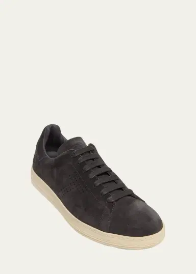Tom Ford Men's Warwick Suede Low-Top Sneakers | Thumbnail 5 Tom Ford Men's Warwick Suede Low-Top Sneakers | Thumbnail 5