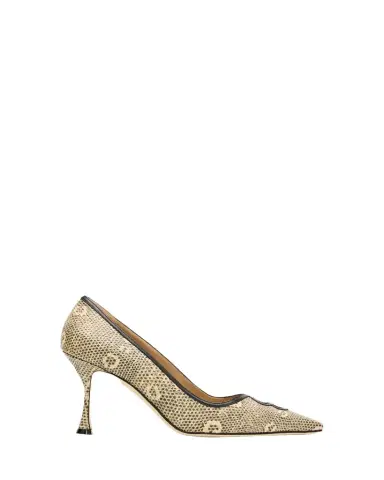 Manolo Blahnik 90mm Berry Snake-Embossed Leather Pumps | Thumbnail 1 Manolo Blahnik 90mm Berry Snake-Embossed Leather Pumps | Thumbnail 1
