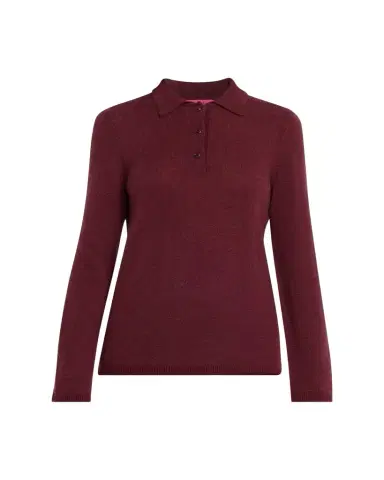 The Elder Statesman Laurel Cashmere Long-Sleeve Polo Sweater | Thumbnail 1 The Elder Statesman Laurel Cashmere Long-Sleeve Polo Sweater | Thumbnail 1