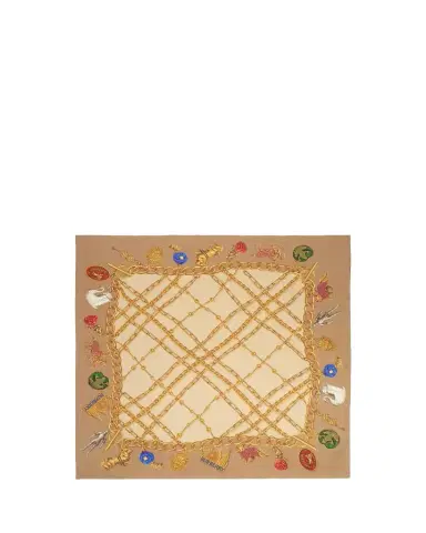 Burberry Check Charm Silk Scarf | Thumbnail 1 Burberry Check Charm Silk Scarf | Thumbnail 1