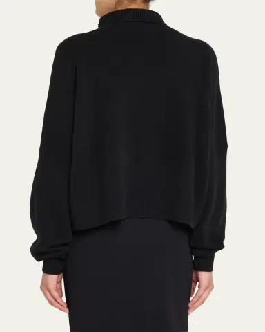 Loulou De Saison Luke Turtleneck Wool-Cashmere Sweater | Thumbnail 3