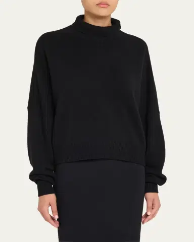 Loulou De Saison Luke Turtleneck Wool-Cashmere Sweater | Thumbnail 4