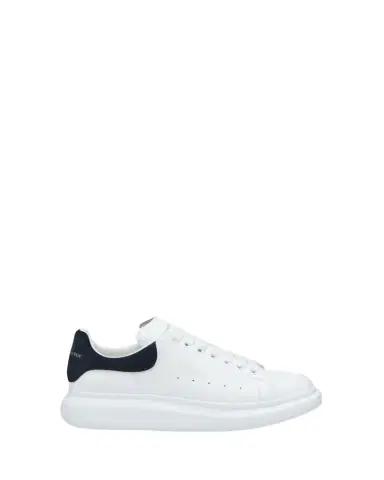 Alexander McQueen Men's Oversized Suede-Backstay Leather Sneakers | Thumbnail 1 Alexander McQueen Men's Oversized Suede-Backstay Leather Sneakers | Thumbnail 1