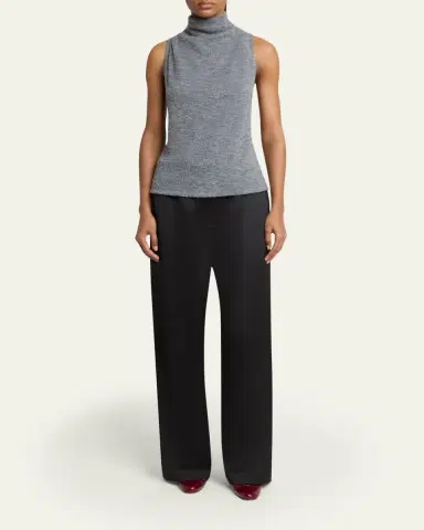 Proenza Schouler White Label Cynthia Wool Jersey Sleeveless Turtleneck | Thumbnail 2