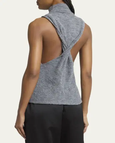 Proenza Schouler White Label Cynthia Wool Jersey Sleeveless Turtleneck | Thumbnail 3