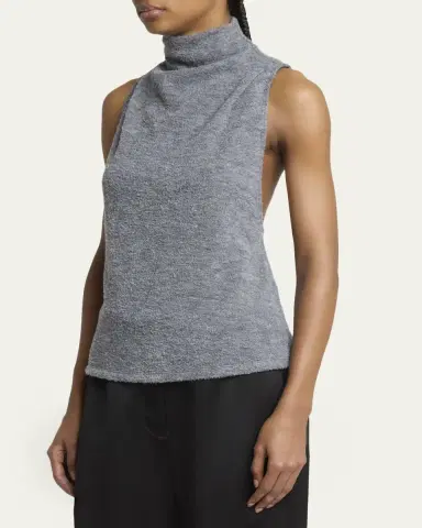 Proenza Schouler White Label Cynthia Wool Jersey Sleeveless Turtleneck | Thumbnail 4
