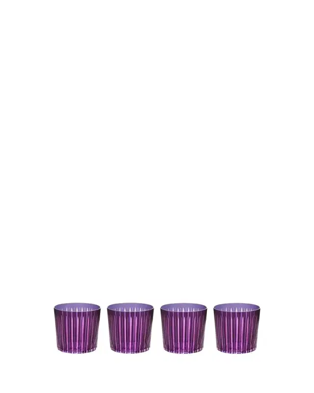 L'Objet Prism 13 oz. Double Old-Fashioned Glasses, Set of 4