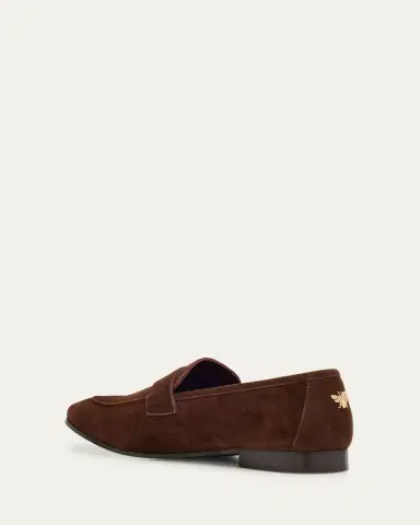 Bougeotte Suede Penny Loafers | Thumbnail 4